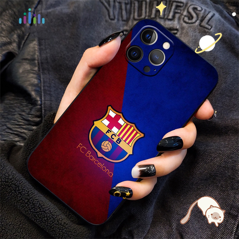 Ốp Điện Thoại Mềm Hình FC Barcelona LU42 Cho iPhone 12 Mini 11 Pro Max 12mini