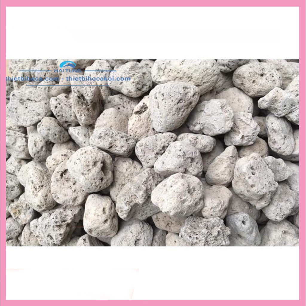 Nham Thạch Trắng - Đá Lông Vũ 1kg ( vật liệu lọc nước bể cá)