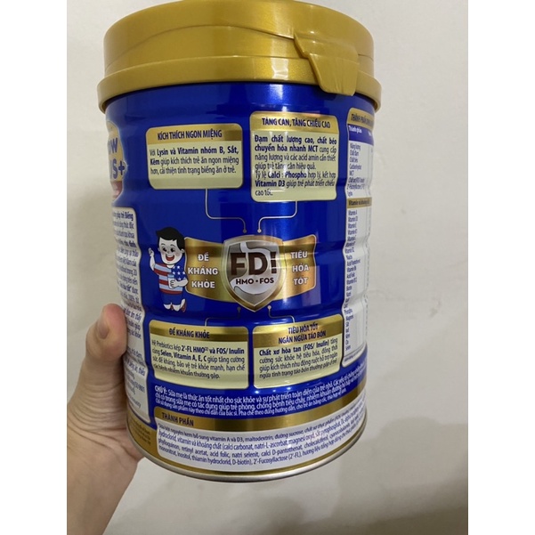 Sữa Grow Plus xanh mẫu mới FDI 900g dành cho trẻ dưới 10 tuổi Hsd 2023