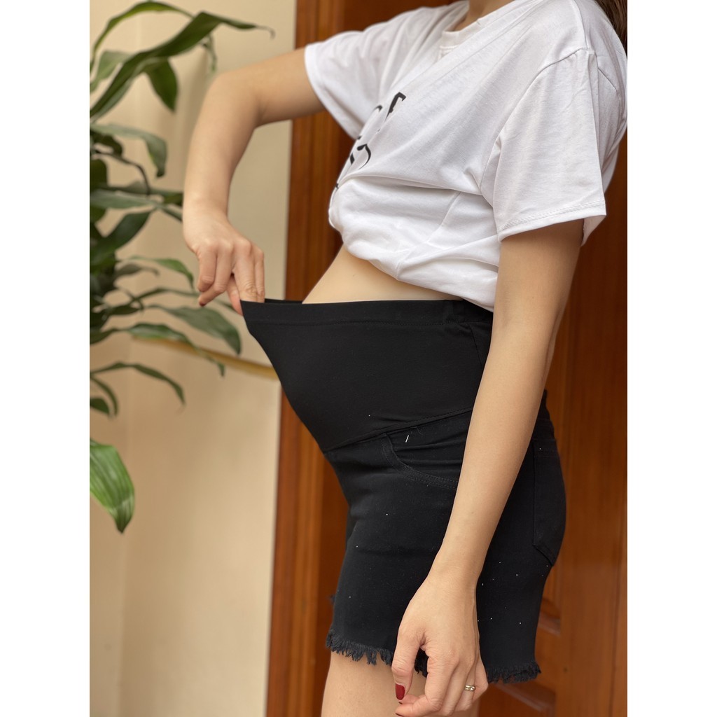Quần bầu SOOC CHẤT THÔ mềm mịn có đáp bụng và chun chỉnh đủ size từ 40-75 kg QB57