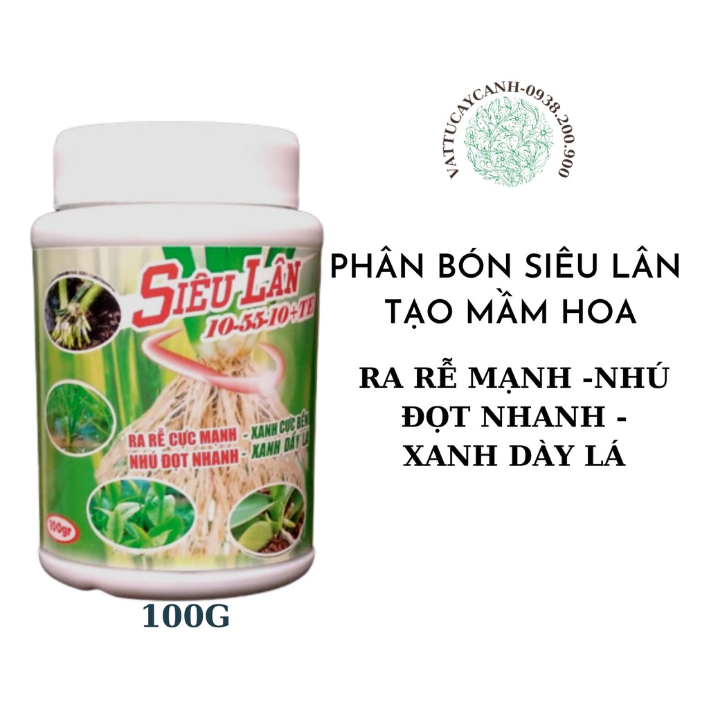 Combo 4 Dưỡng cây, Kích Hoa, Nuôi Trái  100 gram/chai