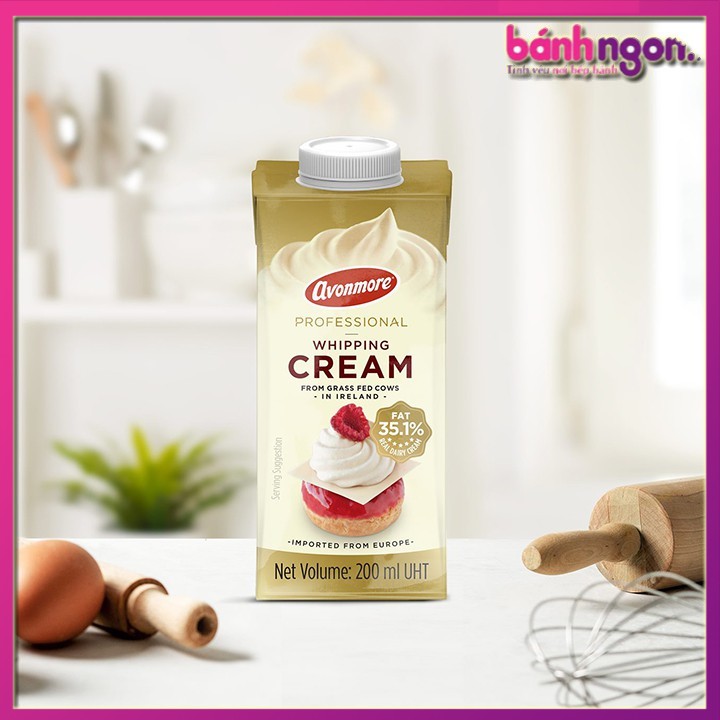 [Hỏa tốc 1h tại Hà Nội] KEM TƯƠI WHIPPING CREAM AVONMORE 200ML