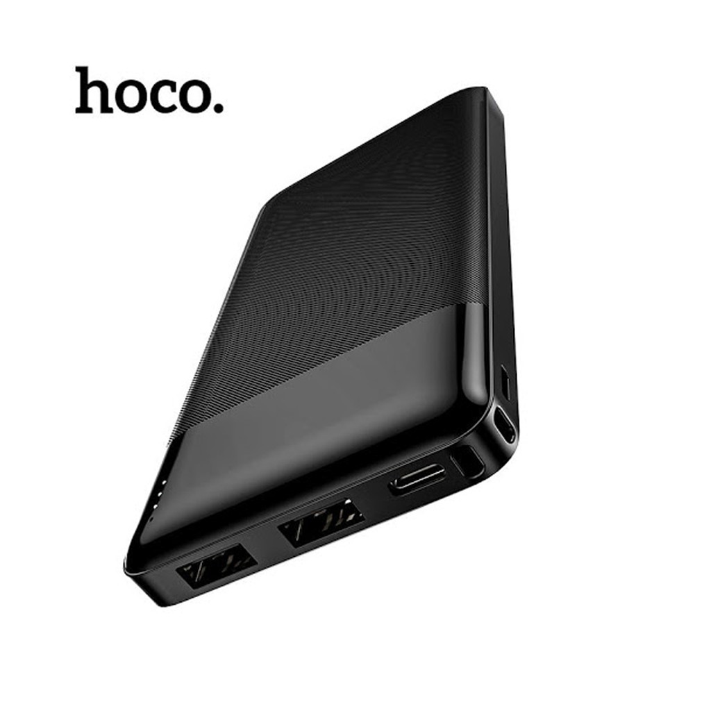 Pin sạc dự phòng Hoco J72 dung lượng 10000mAh, sạc nhanh 2A Max, 2 Output USB, 2 Input ( Micro + Type-C ), có đèn LED