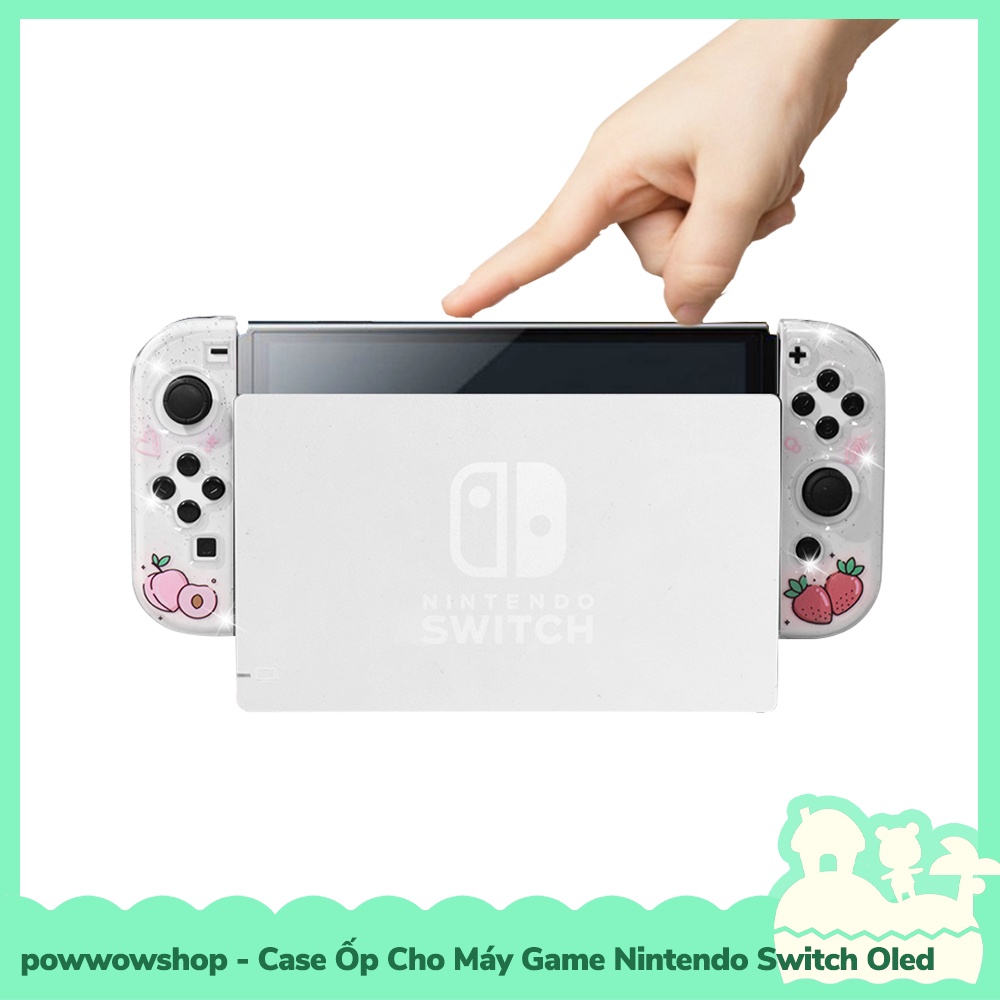 [Sẵn VN - Hỏa Tốc] OLED Phụ Kiện Case Ốp TPU + PC Cho Máy Game Cầm Tay Nintendo Switch Oled Kirby, Space, Fruit