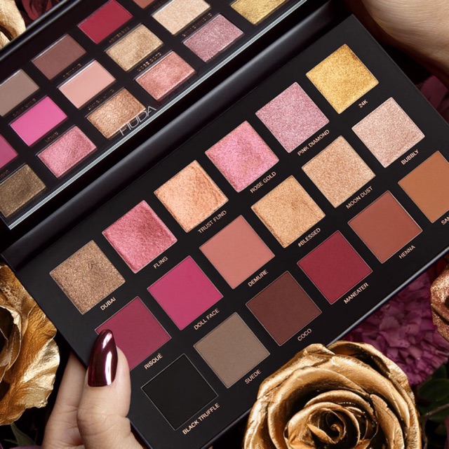 Bảng Màu Mắt Cao Cấp Huda Beauty Rose Gold Palette (Hàng xách tay chính hãng)