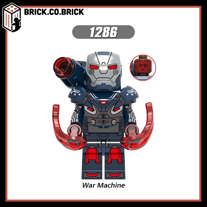 Lego Siêu Anh Hùng Mô Hình Đồ Chơi Lắp Ráp Marvels War Machine Thor Black Widow Captain Pepper X0261