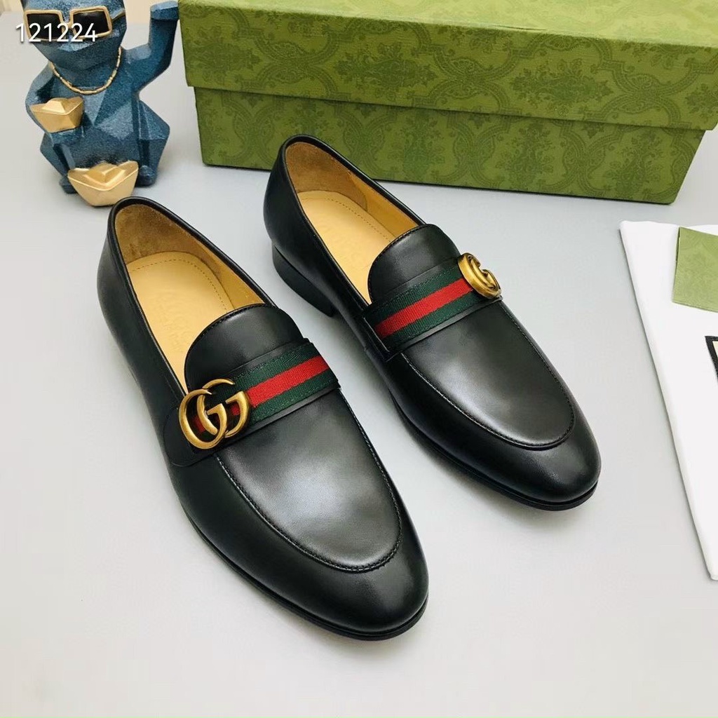 Giày Loafer ☀ FULLBOX BILL TÚI ☀ Gucci tag vải logo đồng fullbox [ Dota ]