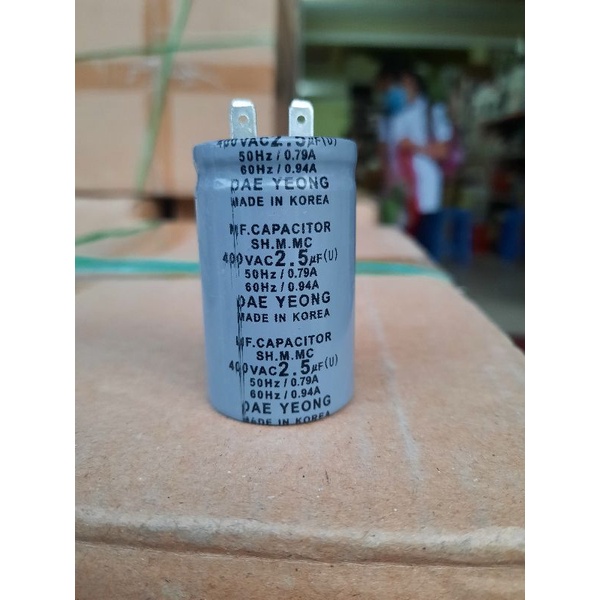 Tụ quạt trần 2,5mF -400V hàn quốc dùng cho các loại quạt trần