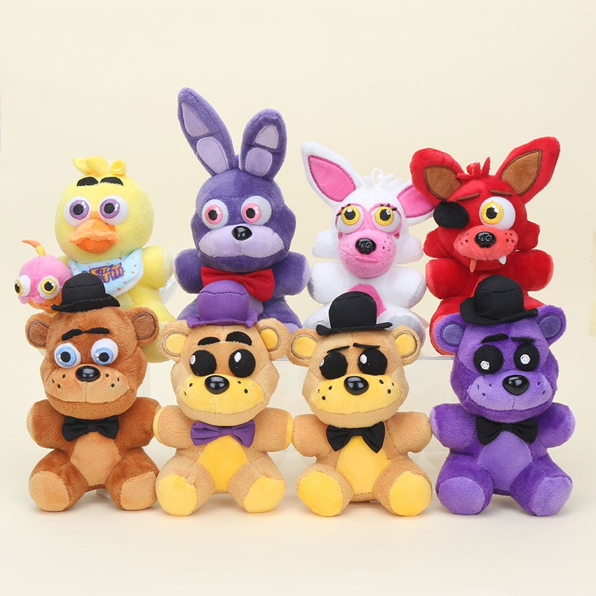 Móc Khóa Hình Gấu Nhồi Bông Trong Five Nights At Freddy 's 4 Fnaf Chica Bonnie Cỡ 15cm 84224207