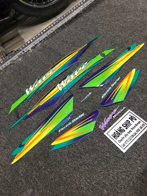 Tem wave thái 100 xanh ngọc