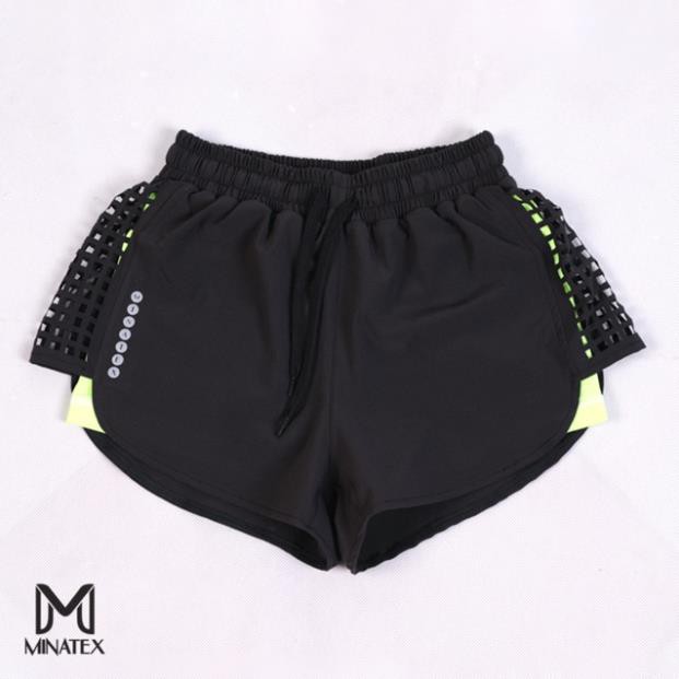 Quần đùi 2 lớp đi bơi đi biển, quần tập gym Minatex ✔️ . | BigBuy360 - bigbuy360.vn