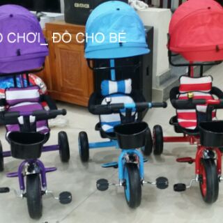 Xe đẩy kiêm xe ba bánh có mái che
