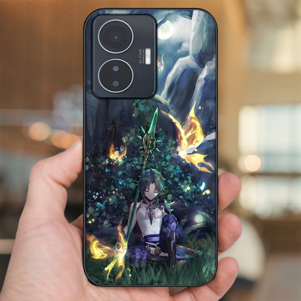 Ốp lưng Vivo Y55 2022 viền đen in hình Xiao Genshin Impact