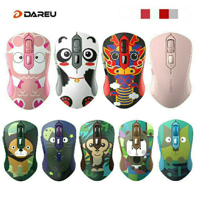 Chuột DAREU LM115G Multi-Color Wireless chính hãng