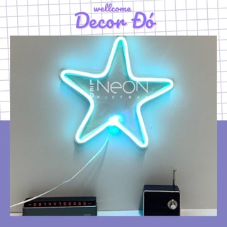 Đèn NeonSign | HÌNH NGÔI SAO | Kích Thước 22x22cm | Quà Tặng Trang Trí Cực Chất , Siêu Sáng & Tiết Kiệm Điện Với Led 12v