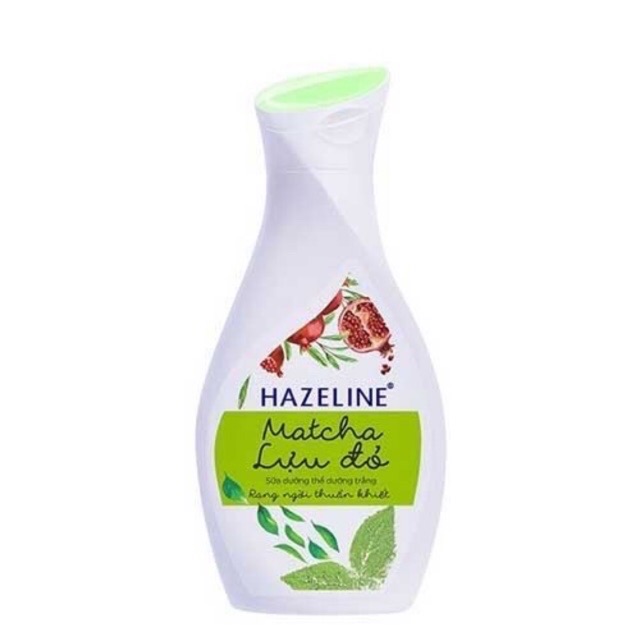 Sữa dưỡng thể dưỡng trắng Hazeline Matcha Lựu Đỏ 140ml