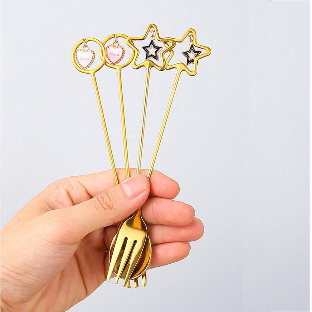 FOREVER Muỗng Cà Phê Kiêm Nĩa Kèm Mặt Dây Chuyền