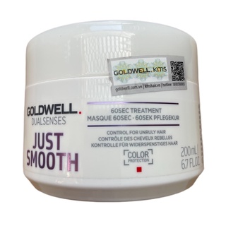 Hấp dầu suôn mượt 60s Goldwell Just Smooth 60sec Treatment 200ml