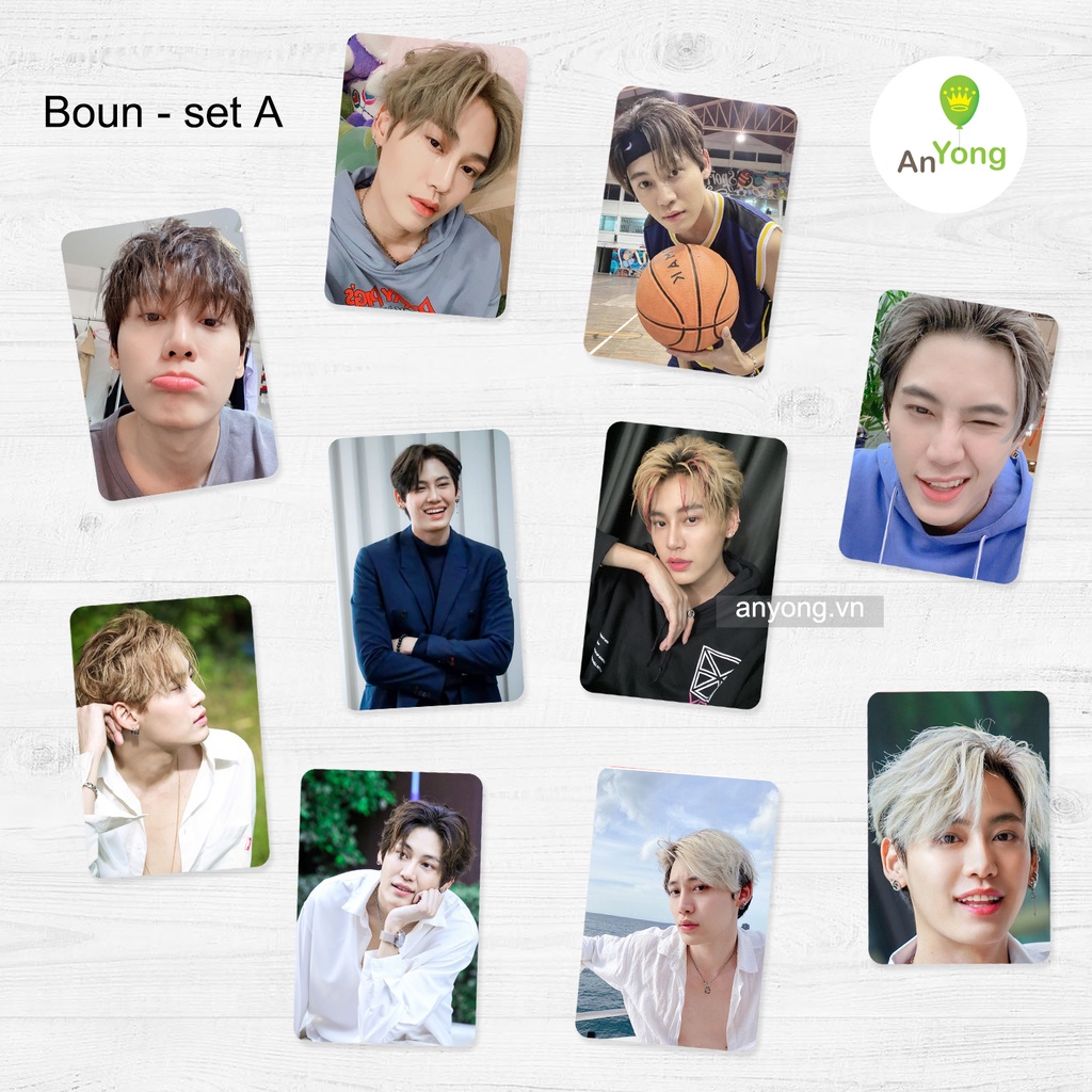 Set 10 tấm card hình boy love Thái Lan bo góc tặng sleeve
