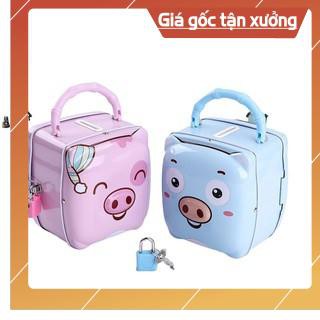 TOP Đồ Chơi Két Sắt, Két Sắt Mini, Ống Heo Tiết Kiệm Mini Cho Bé Có Khóa Đáng Yêu, Món Quà Ý Nghĩa Mẹ Dành Cho Bé