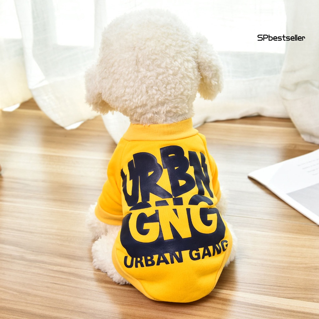 Áo thú cưng mềm mại in hình hoạt hình giữ ấm thời trang