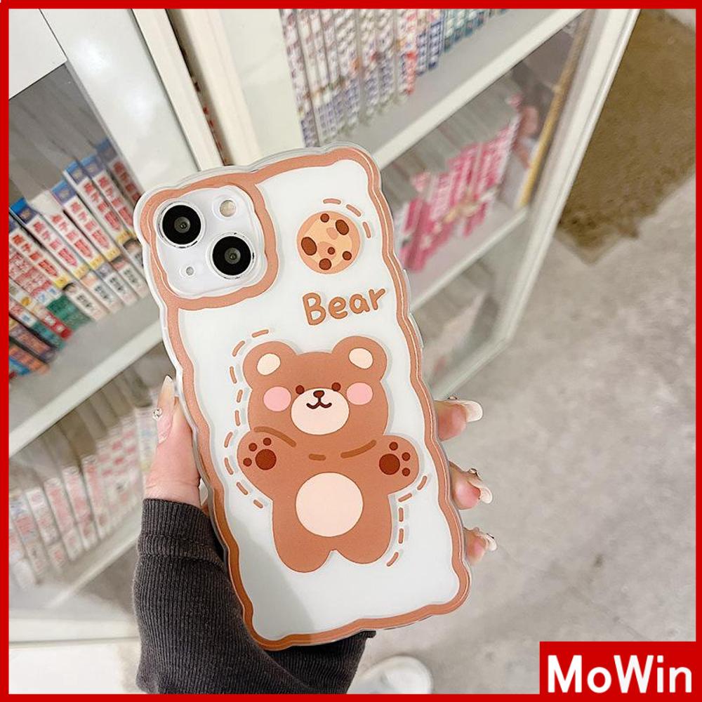 iPhone Case Silicone Soft Case Clear Case Airbag Shockproof Camera Cover Protection Bear Cute Compatible For iPhone 11 iPhone 13 Pro Max iPhone 12 Pro Max iPhone 7 Plus iPhone xr