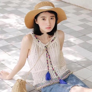 Áo len móc ba lỗ