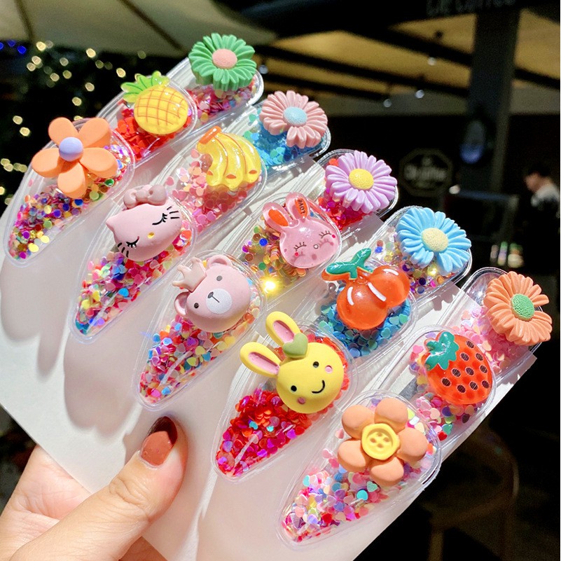 Set 5 kẹp tóc xinh xắn phong cách Hàn Quốc cho bé yêu