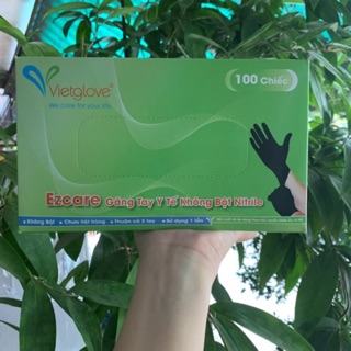 Găng tay nitrile màu đen 3.5g - 5g(100 chiếc)