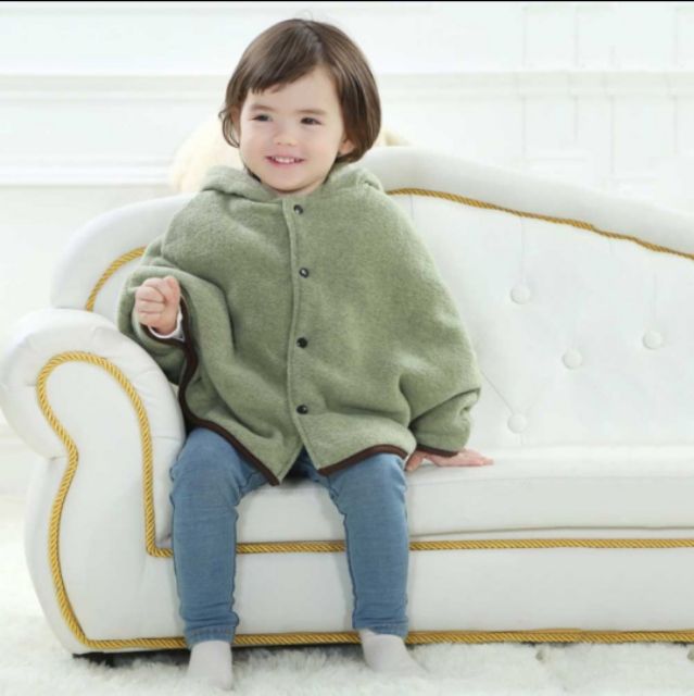 Áo choàng, áo khoác nỉ 1 lớp hình thú cho bé từ 0- 5 tuổi