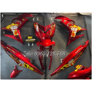 Dàn áo Ex 150 đỏ candy tem Mèo may mắn