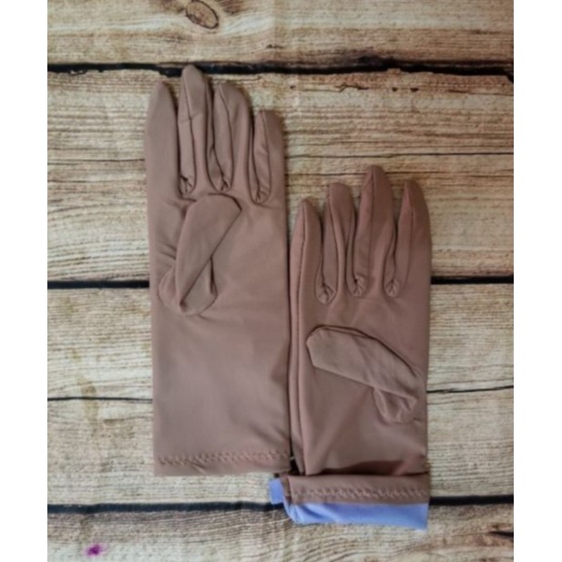 Găng tay chống nắng chống tia uv vải thun co giãn 4 chiều size lỡ - hàng cao cấp không xù