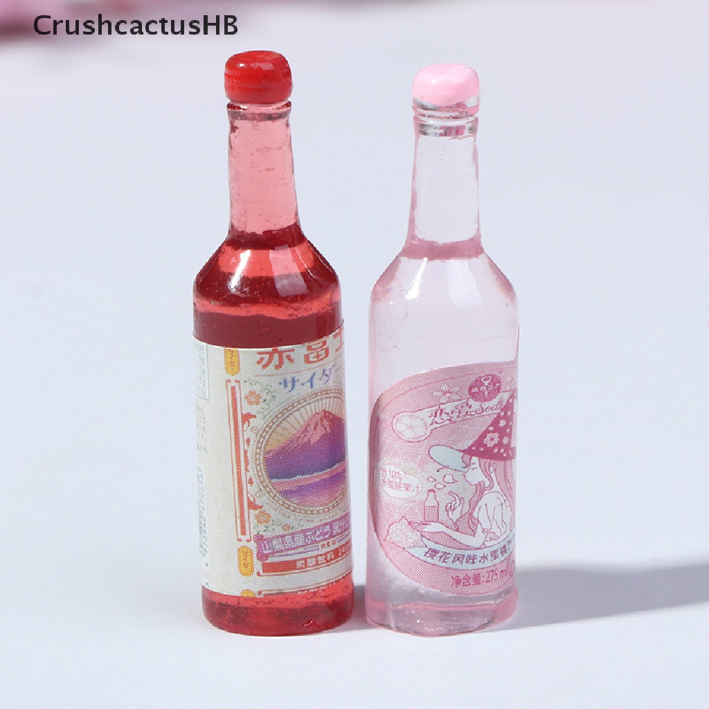 [CrushcactusHB] 5Pcs 1:12 Dollhouse Miniature Soda Water Bottles Model Dolls Kitchen Food Hot Sell