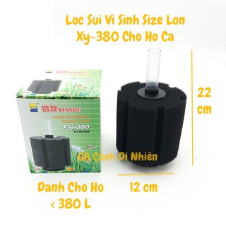Lọc XY-380 sủi vi sinh bio size lớn cho hồ cá cảnh nhỏ hơn 380L