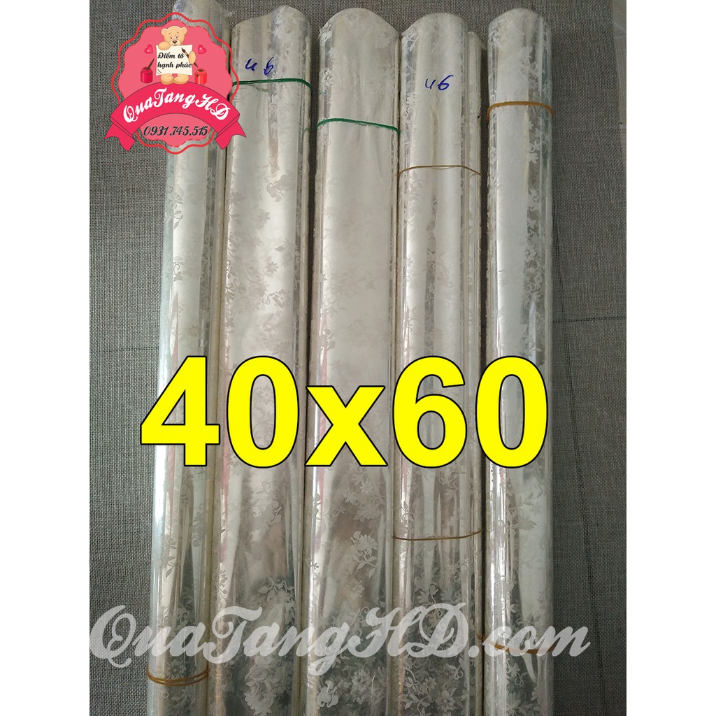 Combo 50 Túi Kiếng 40x60 cm - Giấy Bóng Kính Gói Quà - Quà Tết - Gấu Bông