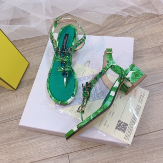 Sandal dolce d&g quai đá đế hoa fullbox