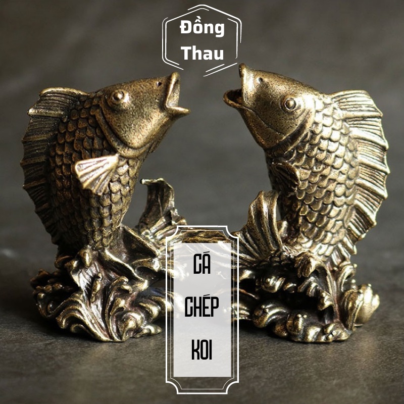 Tượng Đồng Thau Hình Cá Chép Nhảy Rồng