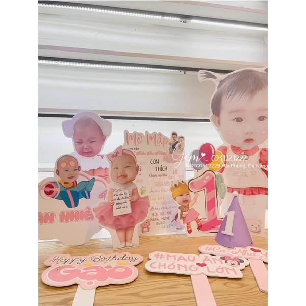 Bảng tên treo. Set phụ kiện thiết kế bé gái/ Bé trai