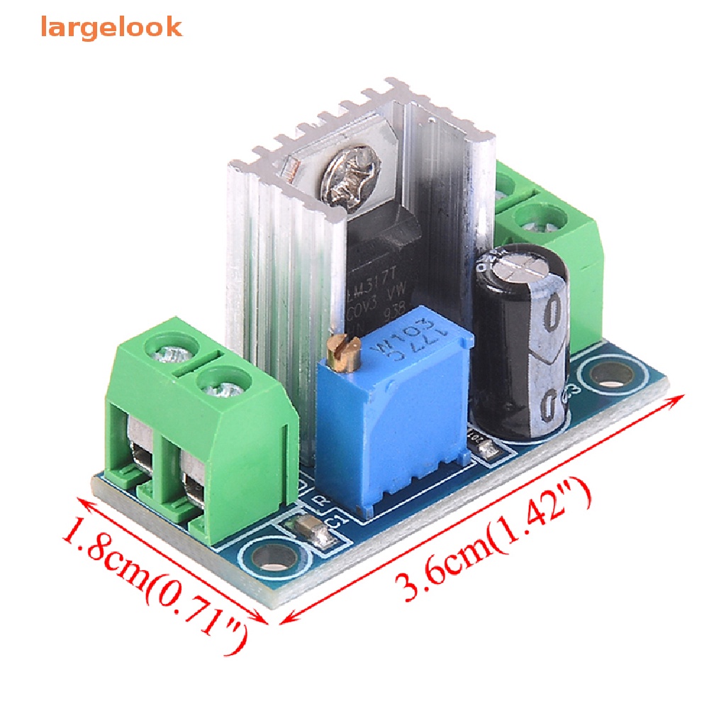 Mạch Hạ Áp LM317 DC-DC Từ 4.2V-40V Xuống 1.2V-37V