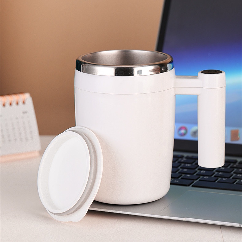 Cốc Inox 304 Tự Khuấy Cà Phê / Sữa Giữ Nhiệt Đa Năng Có Thể Sạc Lại Bằng Cổng USB