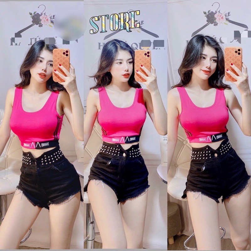 🌸 HÀNG MỚi❇ÁO THUN RIP XỊN CROPTOP SỌC 2 BÊN MÚT NGỰC - 💎  👉HÀNG CAO CẤP AN ĐÔNG! ......z👉 100% ẢNH SÀN TỰ CHỤP. NO FAKE