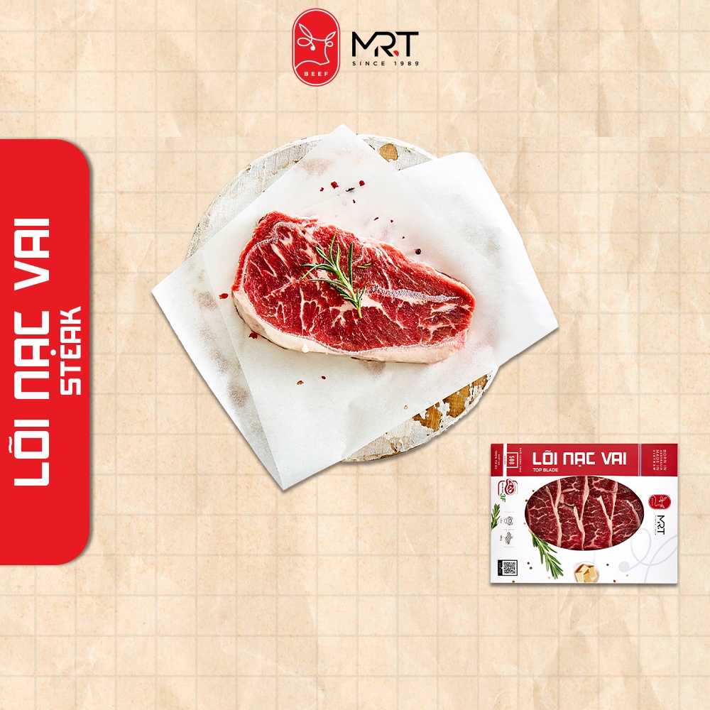 Lõi nạc vai (Steak) 500gr | 100% nhập khẩu | Dùng làm Beef Steak | Giao siêu tốc HCM | Mr.T Beef