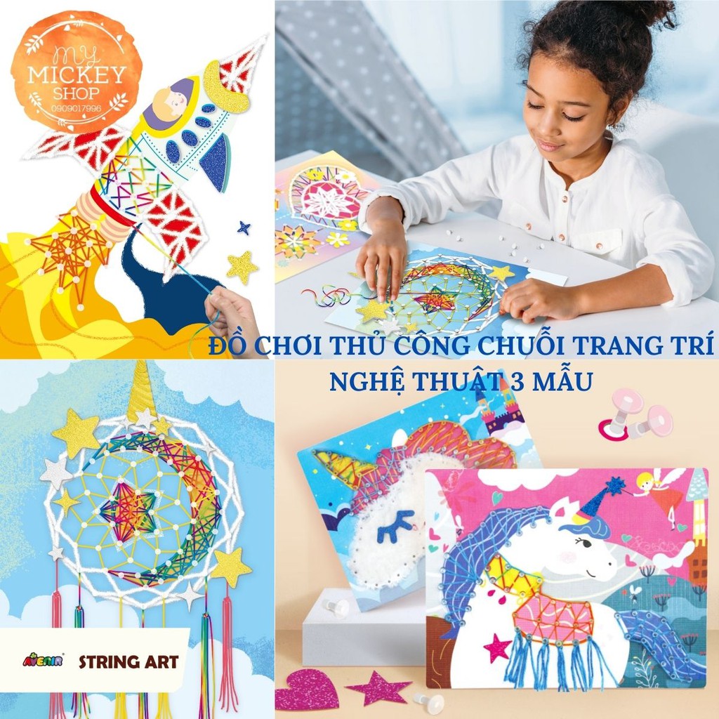 ĐỒ CHƠI TRANG TRÍ NGHỆ THUẬT THỦ CÔNG HANDMADE TỰ LÀM CHO BÉ 5 6 7 TUỔI CHÍNH HÃNG AVENIR MY MICKEY SHOP