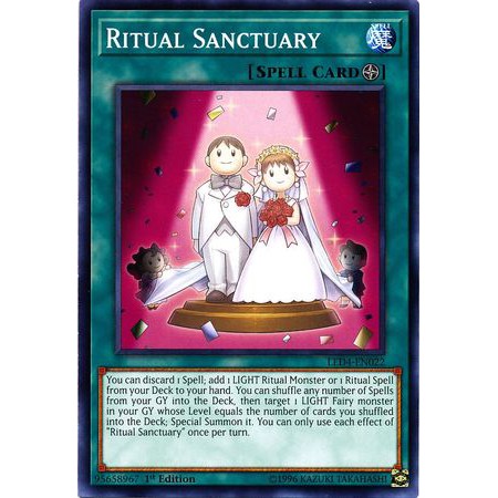 THẺ BÀI YUGIOH Ritual Sanctuary - LED4-EN022 - Common 1st Edition