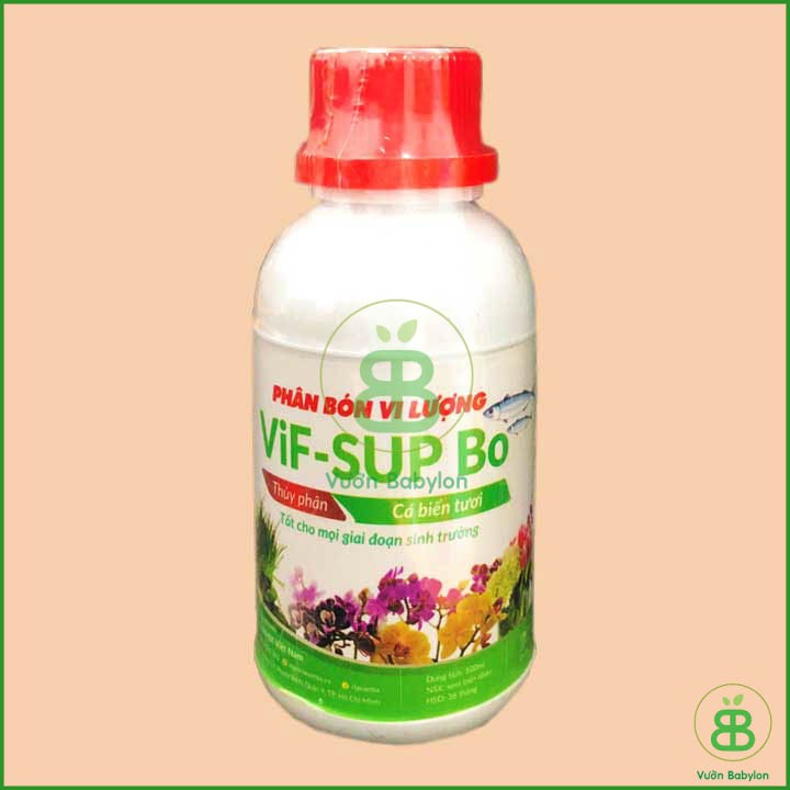 Phân Bón Vi Lượng Thủy Phân Cá Biển VIF SUP Bo Chai 100ml