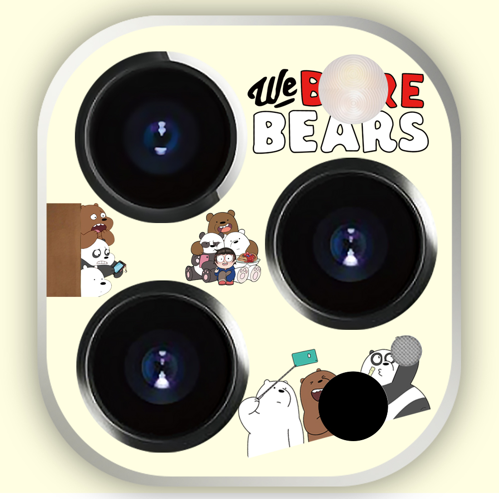 We bare bears lens iPhone 12 pro max Lens frame iPhone 11 pro max Camera protective film iPhone 11 12 pro