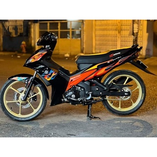 Tem rời ex nhỏ 2010 - tem lửa dán xe đen