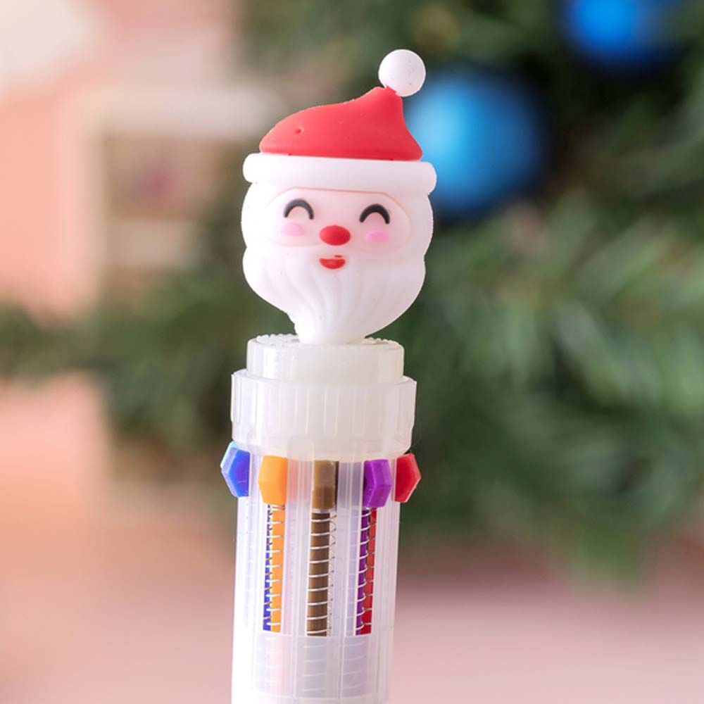 Bút bi hình ông già noel/ người tuyết dễ thương nhiều màu sắc 10 màu tùy chọn