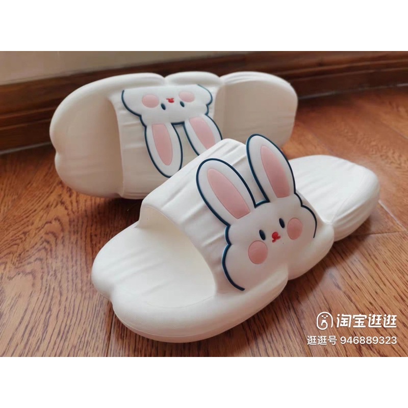 (oder) Dép lê bánh mì thỏ trắng tai dài dễ thương