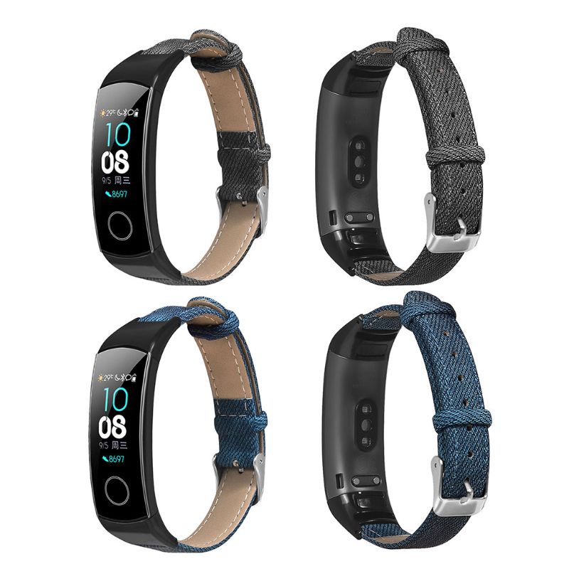 Dây Đeo Vải Denim Thay Thế Cho Đồng Hồ Thông Minh Huawei Honor Band 5/4